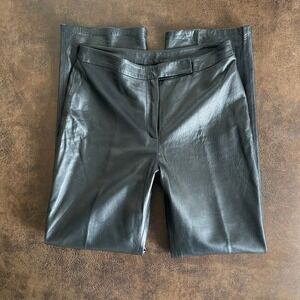 Vintage Clothes by Revue 100% Lamb Leather Pants / Black / Size 10